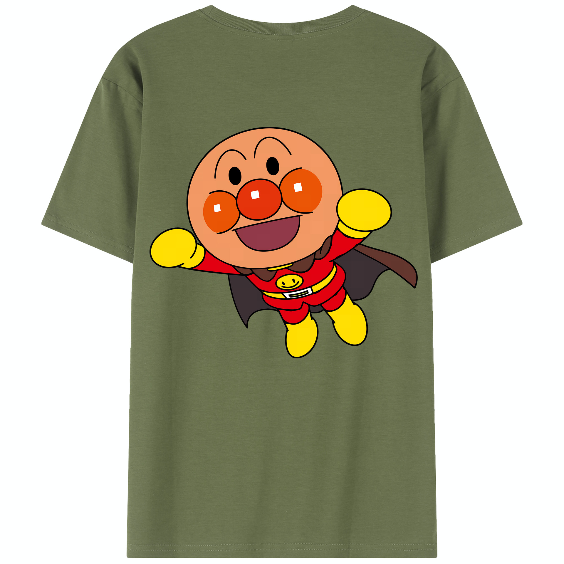 （画像用） アンパンマン Anpanman 綿100％半袖Tシャツ（背面プリント）
